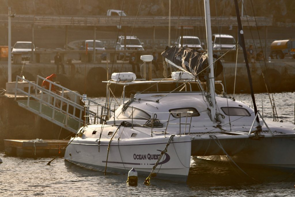 yacht in the bay